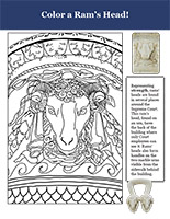 Ram's Head coloring page