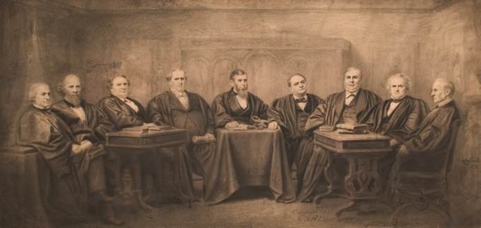 The Salmon P. Chase Court by Alexander Gardner, March 1867