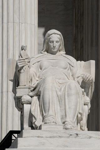 statue in front of supreme court