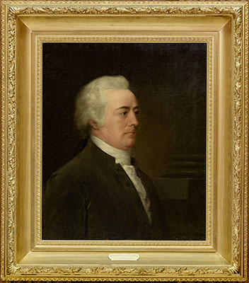 Bust-length portrait of Chief Justice John Rutledge by Robert C. Hinckley, after John Trumbull, 1889.