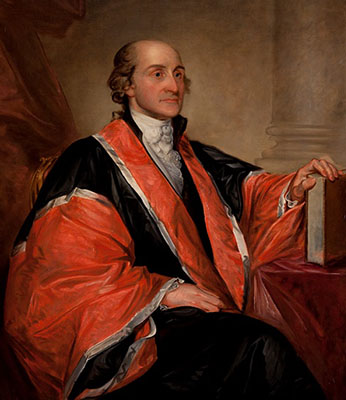 Portrait of Chief Justice John Jay by C. Gregory Stapko, after Gilbert Stuart, 1964.