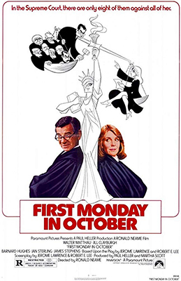First Monday in October movie poster, 1981