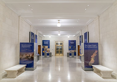 Justice Alfred Moore and other Justices who were statesmen and soldiers during the Revolution are featured in the exhibition Revolutionary Arguments: The Legal Fight for Independence in the Supreme Court Building.