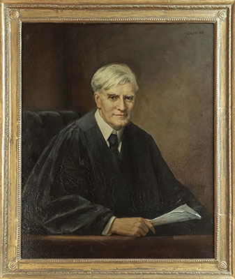 Half-length portrait of Justice Benjamin N. Cardozo by Eben F. Comins, circa 1943.