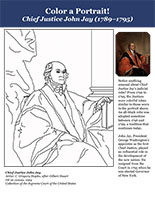 Chief Justice John Jay coloring page