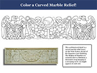 Carved Marble Relief coloring page