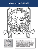 Lion coloring page