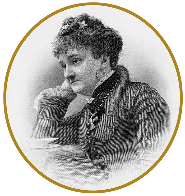 Portrait of Myra Bradwell, by an unknown artist.