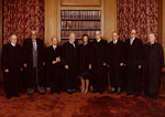 The Burger Court in the Justices' Conference Room on the day of Justice O'Connor's Investiture, 1981