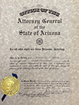 Sandra Day O’Connor’s appointment certificate as assistant state attorney general, 1965