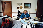 Justice Sandra Day O'Connor in her Chambers, 1991