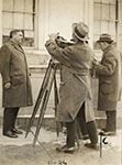Stone poses for photographs after being sworn in as an Associate Justice by Chief Justice William Howard Taft