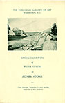 Corcoran Gallery of Art program for Exhibition of Agnes Stone Watercolor Paintings
