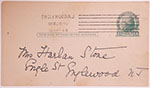 Envelope addressed to Mrs. Harlan Stone, Englewood, New Jersey