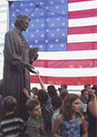 Dedication of a bronze statue of Justice Sandra Day O'Connor at the Sandra Day O'Connor Courthouse in Phoenix, Arizona, 2002