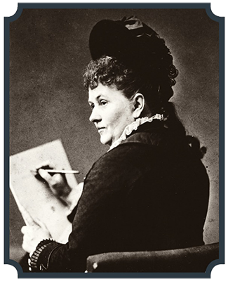 Portrait of Cornelia Adèle Fassett by Mathew Brady. 